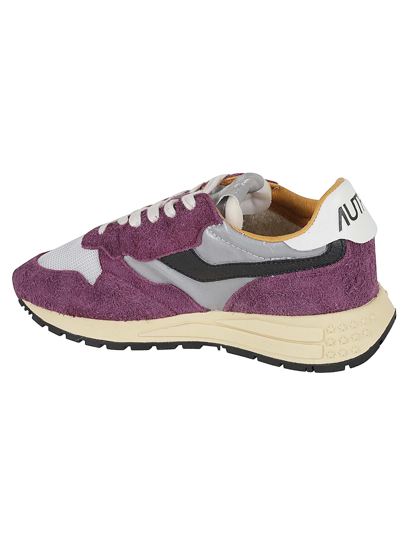 Shop Autry Reelwind Low Sneakers In Barolo/silver