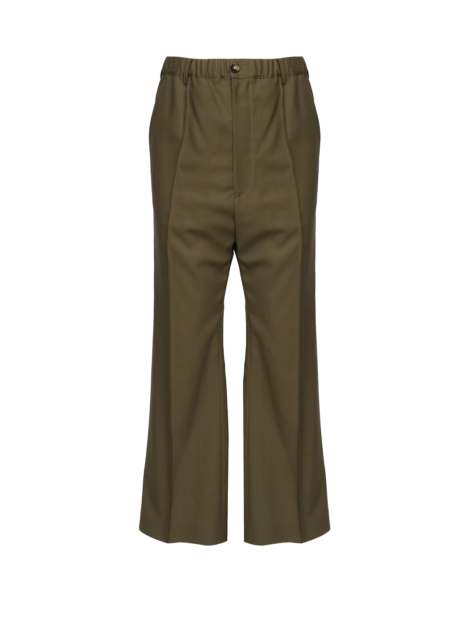 Wool Trousers With Pleats