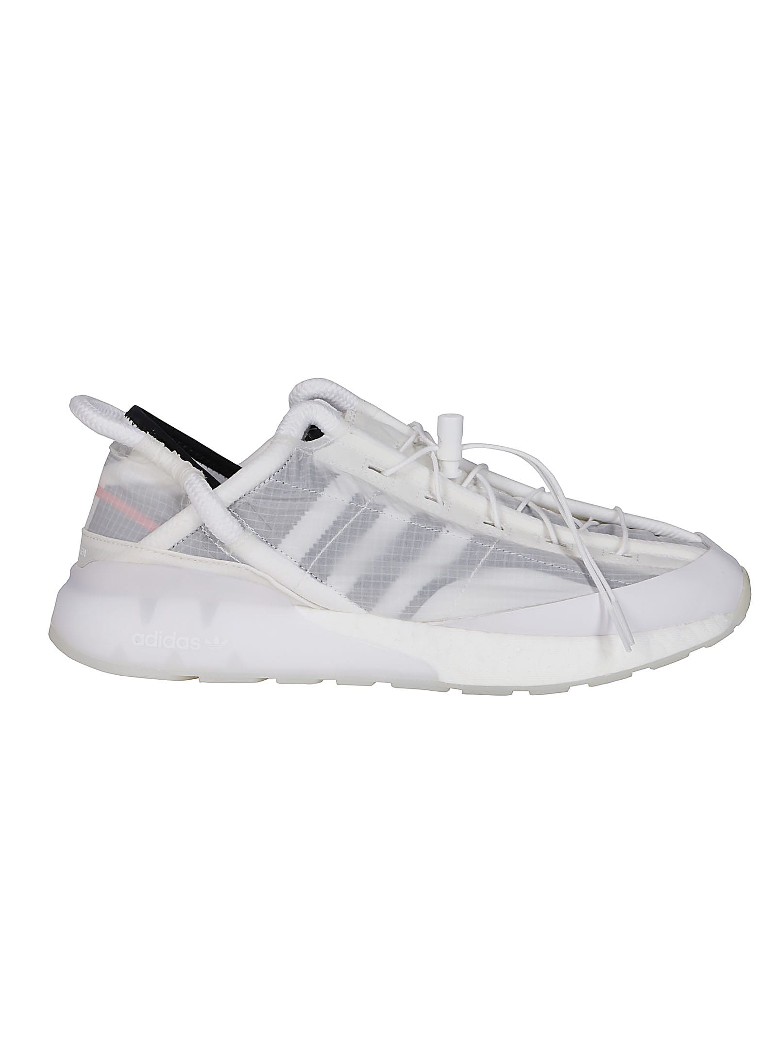Adidas Originals White And Grey Nylon Zx 2k Phormar Sneakers