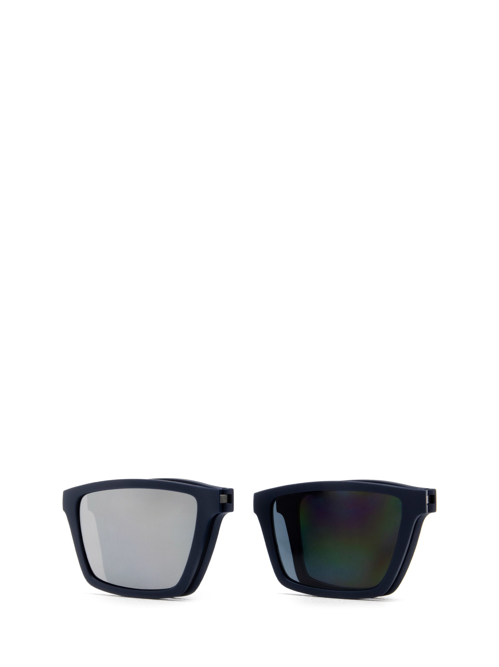 Shop Emporio Armani Ea4189u Matte Blue Sunglasses