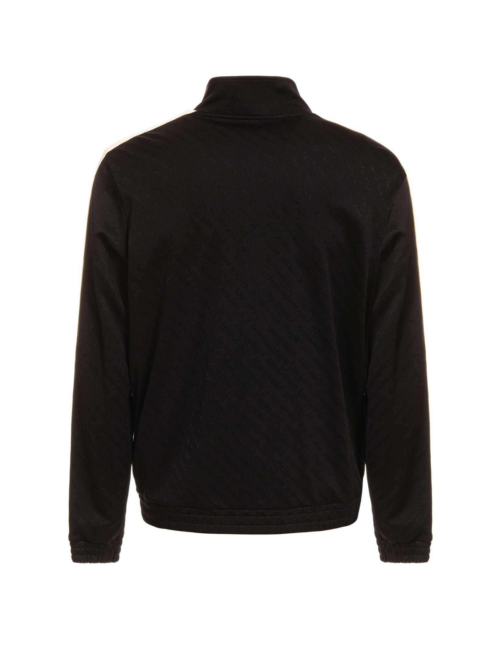 Just Cavalli Black Sweatshirt In Black