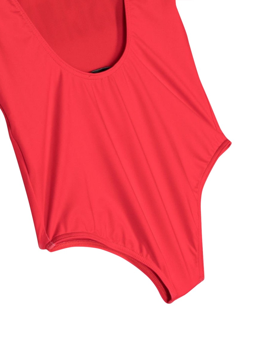 Shop Moschino Swimsuit In Red