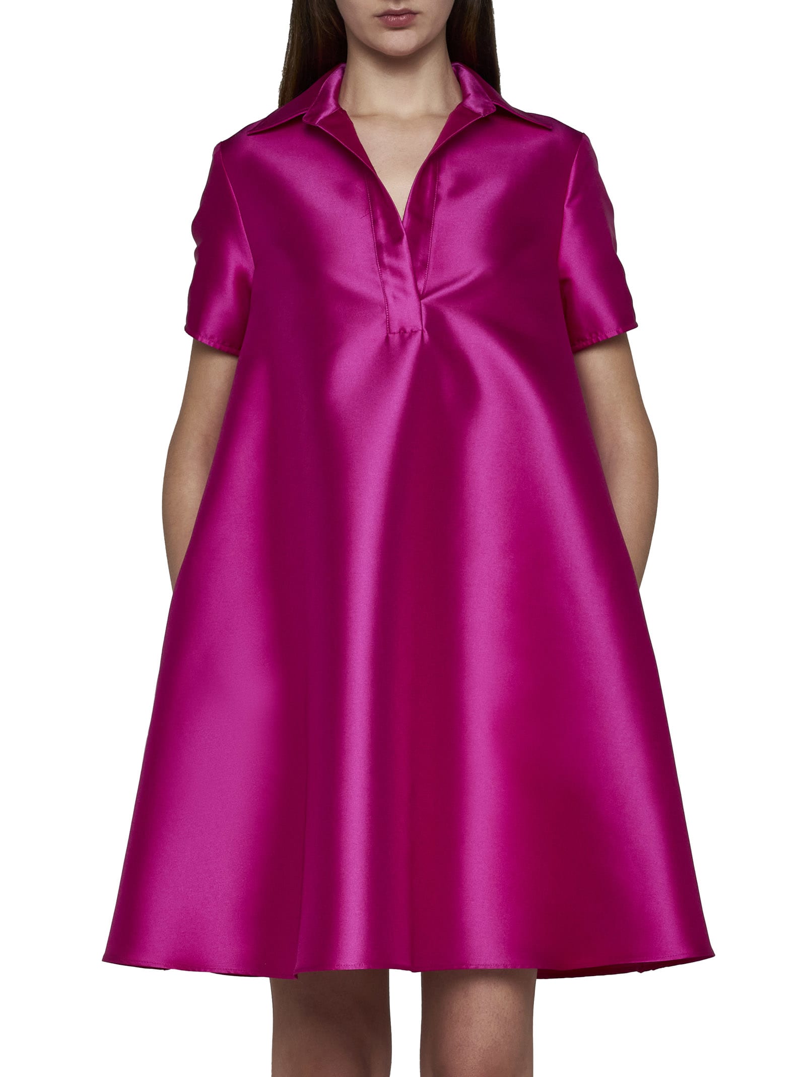 Shop Blanca Vita Dress In Fuchsia