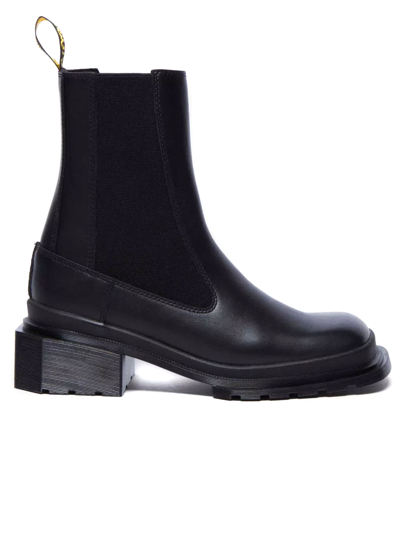 Shop Dr. Martens' Maybole Square Toe Leather Chelsea Boots In Black