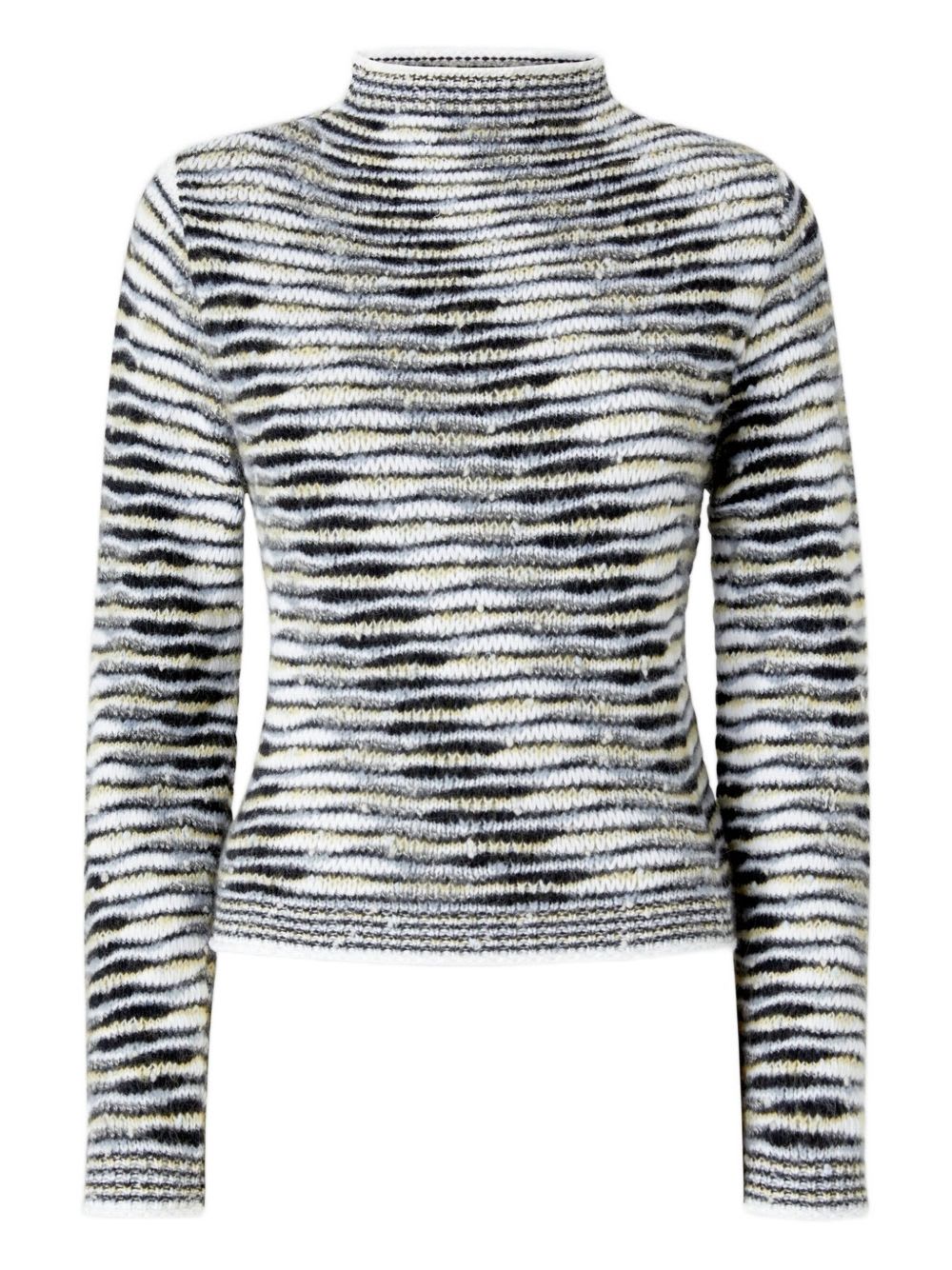 Missoni Rollkragenpullover Mit Flammenmuster In Gray