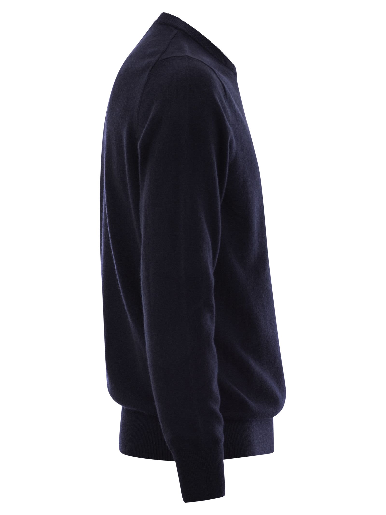 Mc2 Saint Barth Sole, Whisky And You Are In Pole Position Wool And Cashmere Blend Jumper In Blue