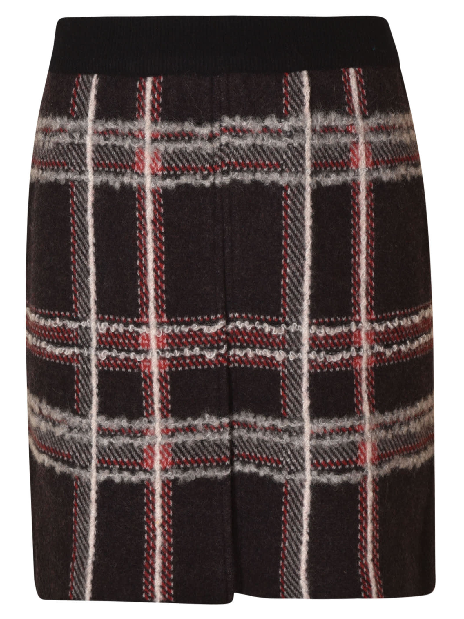 Thom Browne Box-pleat Inlay Mini Skirt