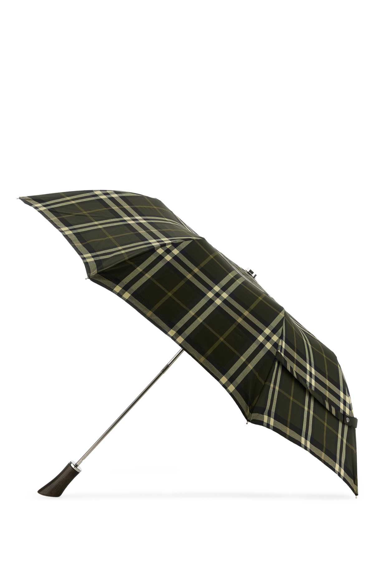 Shop Burberry Printed Fabric Umbrella In Heathipcheck