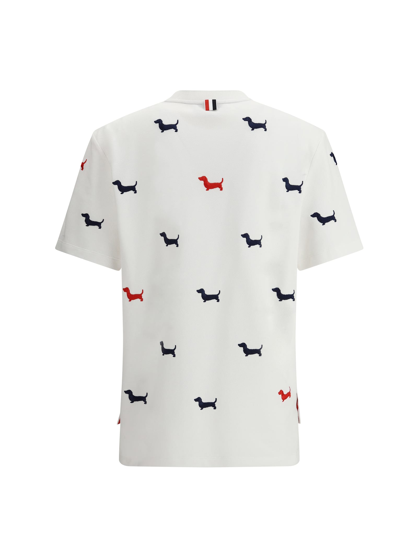 Thom Browne T-shirt With Dachshunds In White
