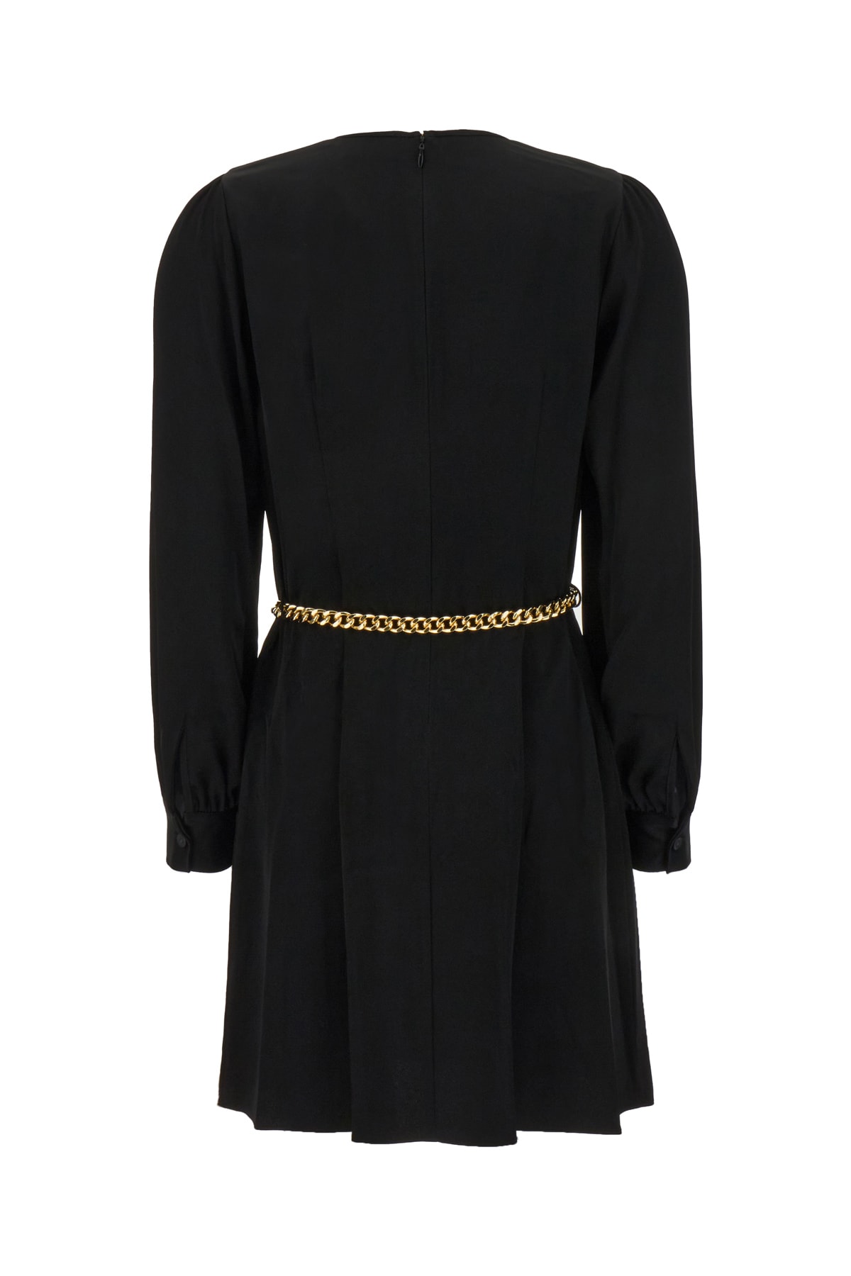 MICHAEL KORS BLACK TRIACETATE BLEND DRESS 