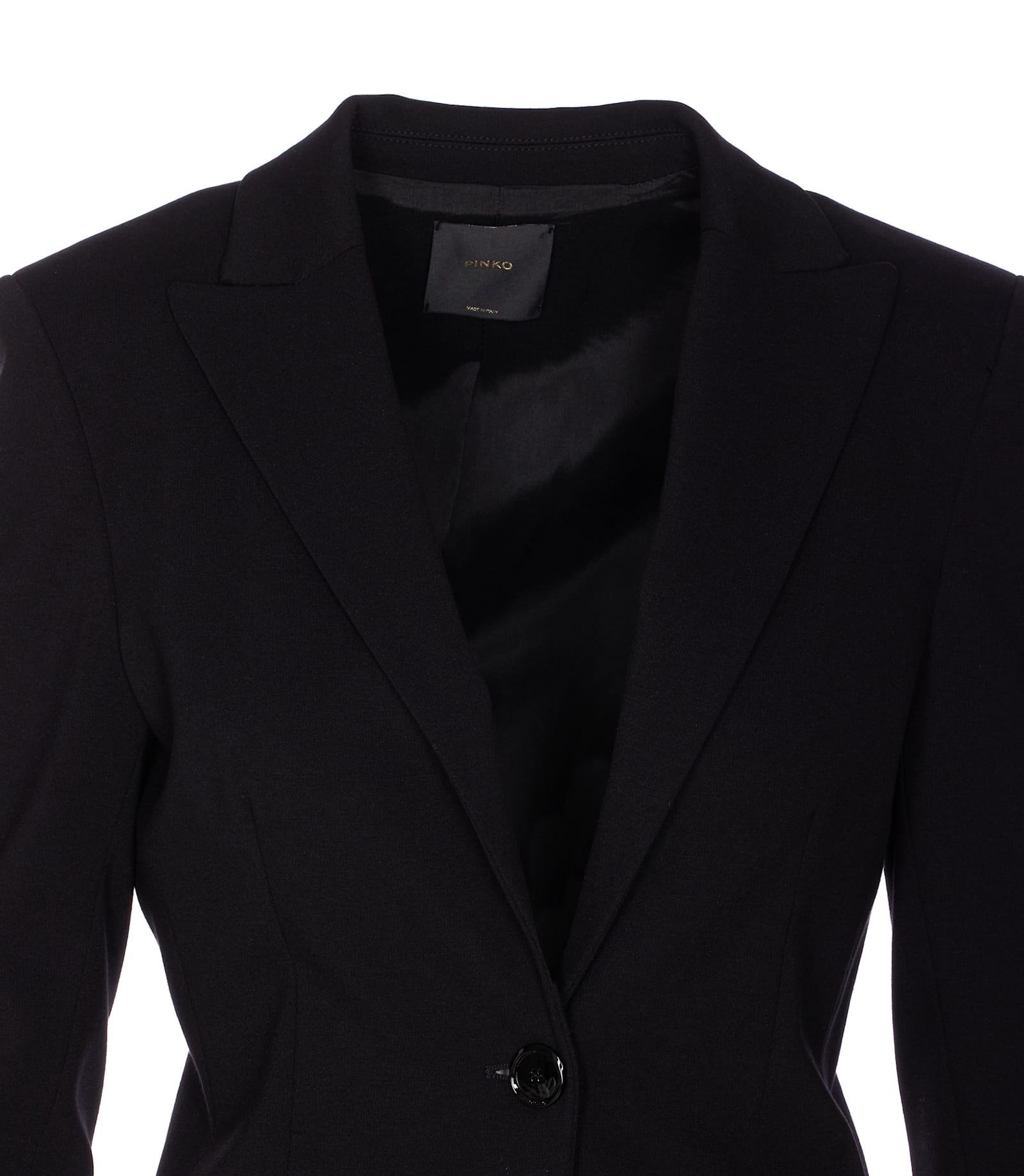 Pinko New Signum Single-breasted One Button Jacket In Black