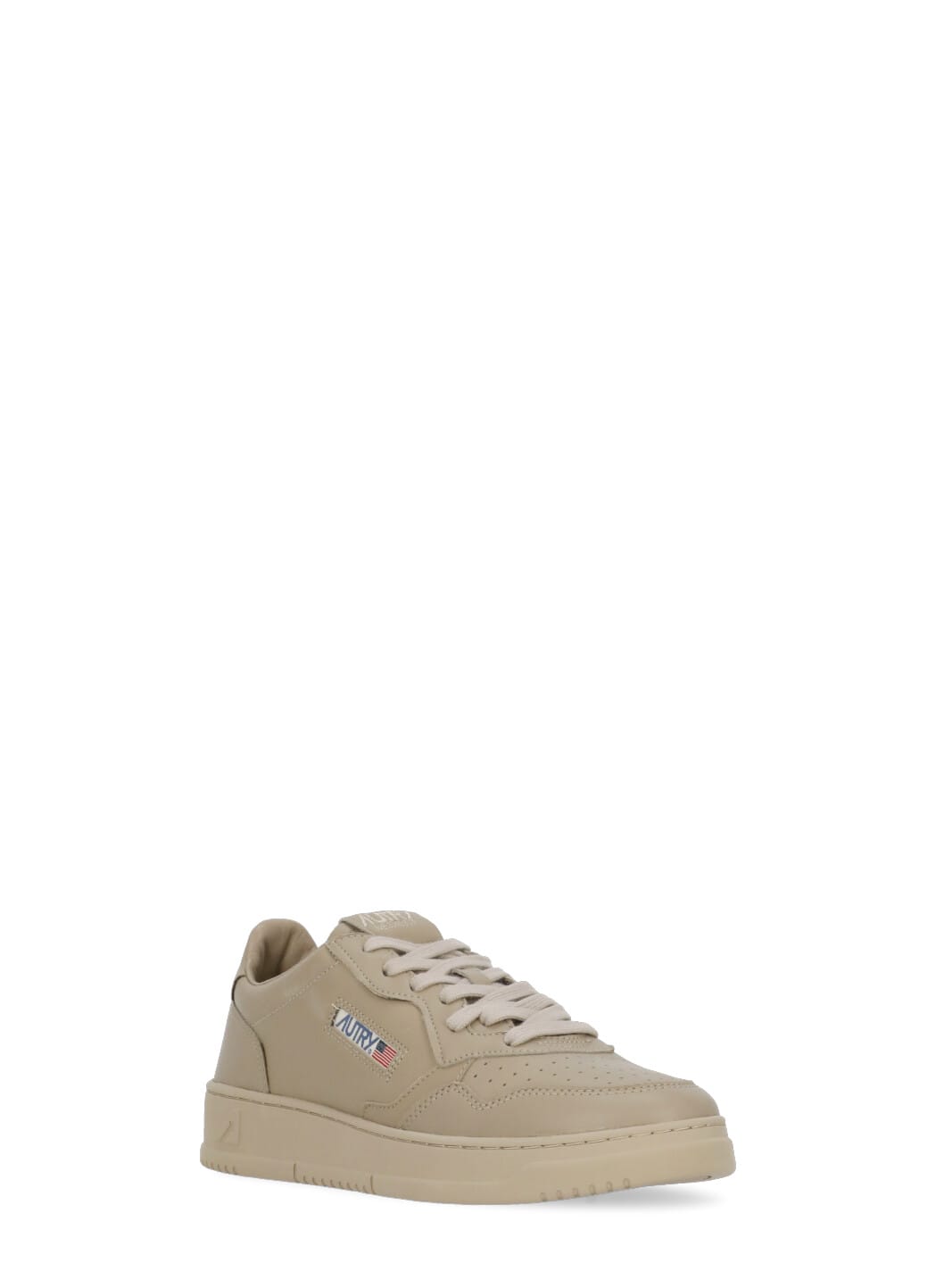 Shop Autry Medalist Low Sneakers In Beige