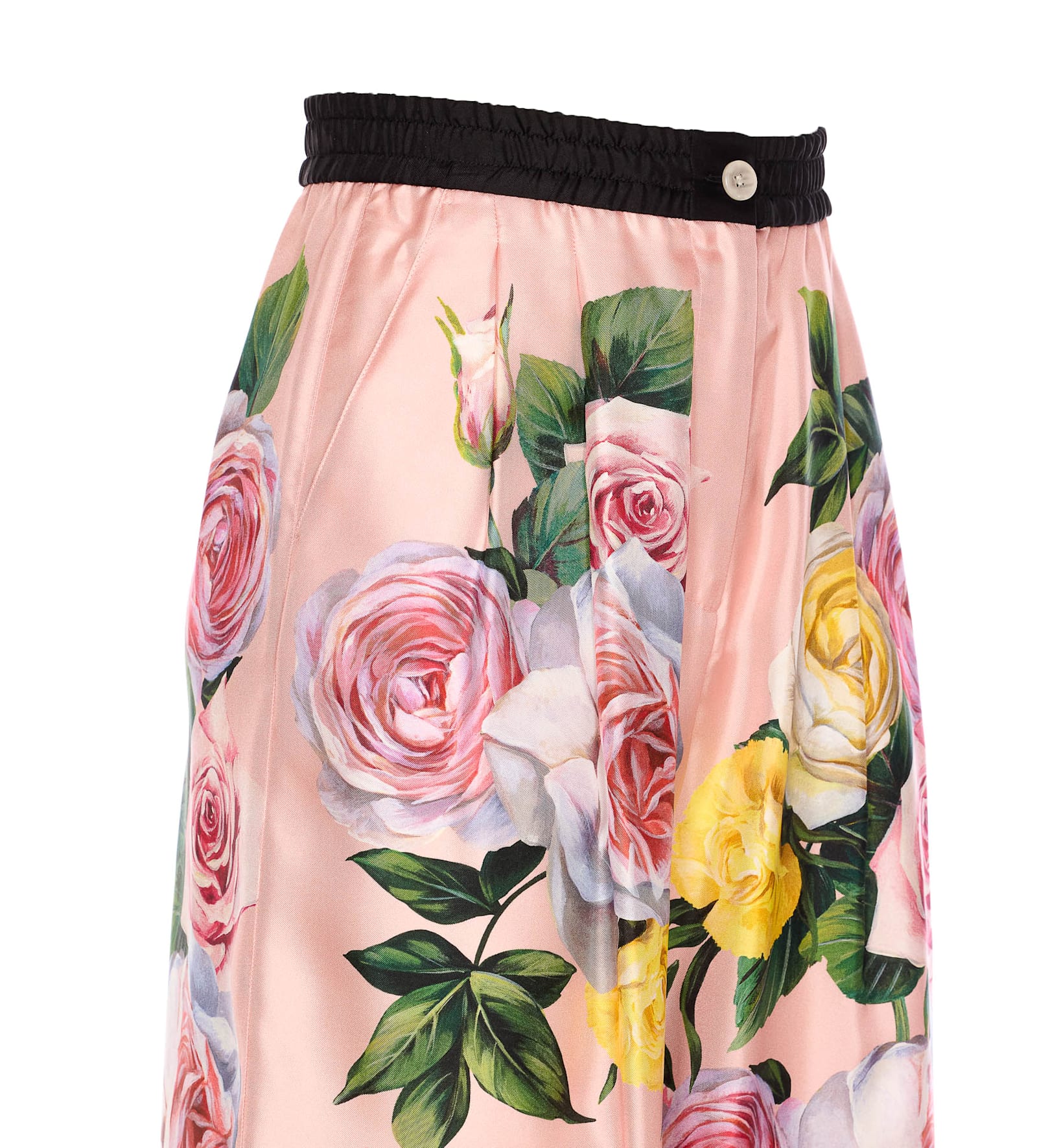 【送料&関税込】Dolce & Gabbana Peonie And Rose Print Pa Peony and rose-print charmeuse shirt in Print for Women