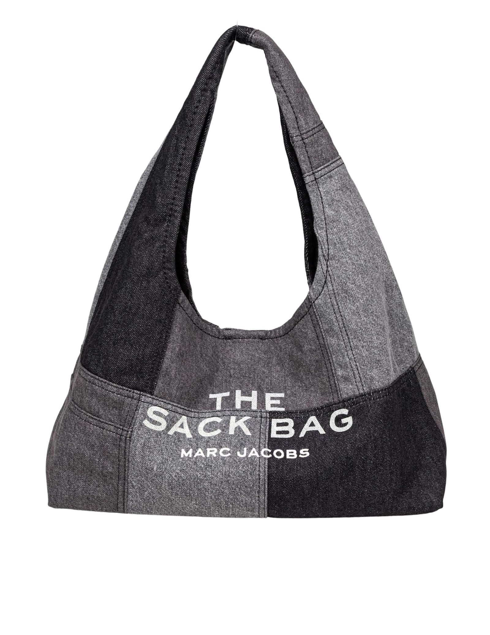 Marc Jacobs The Patchwork Denim Sack Bag, Black Denim