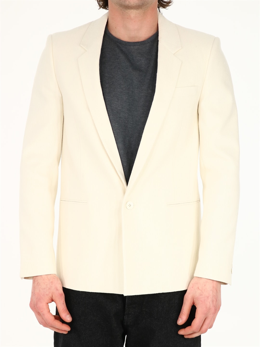 Saint Laurent White Silk Jacket