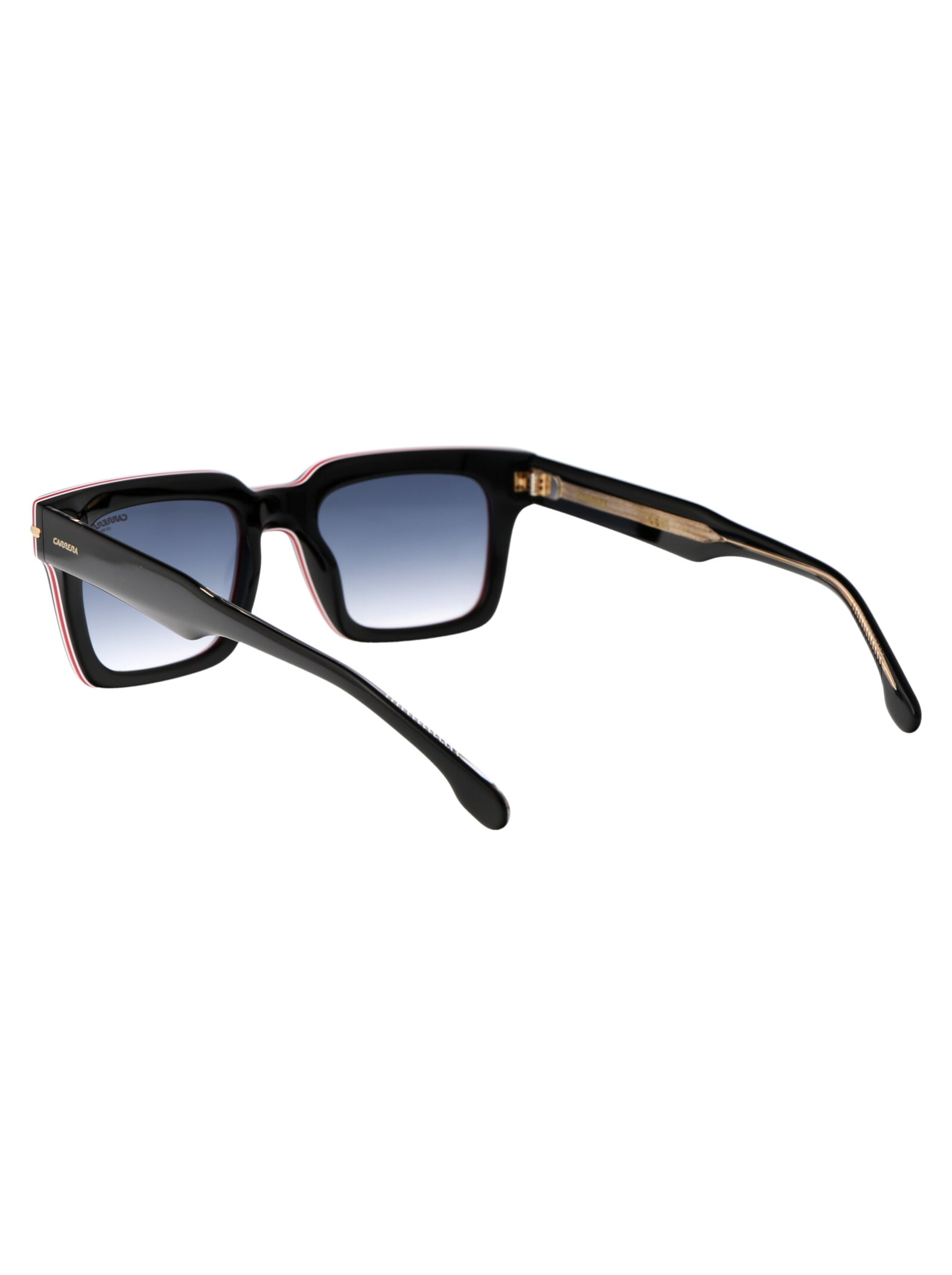 Carrera Striped Black Acetate Sunglasses In Black