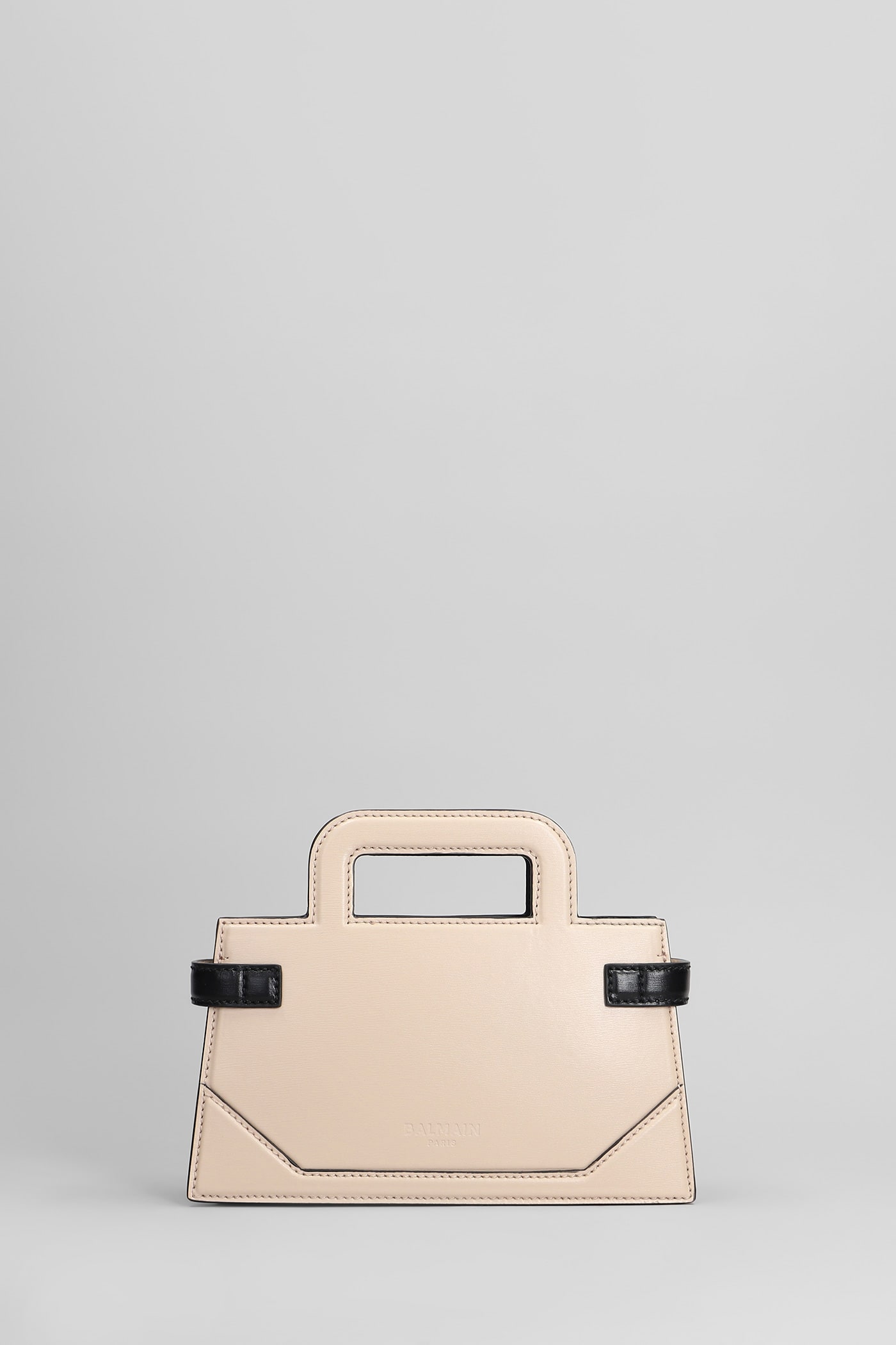 Balmain B Buzz Small Shoulder Bag In Rose-pink Leather