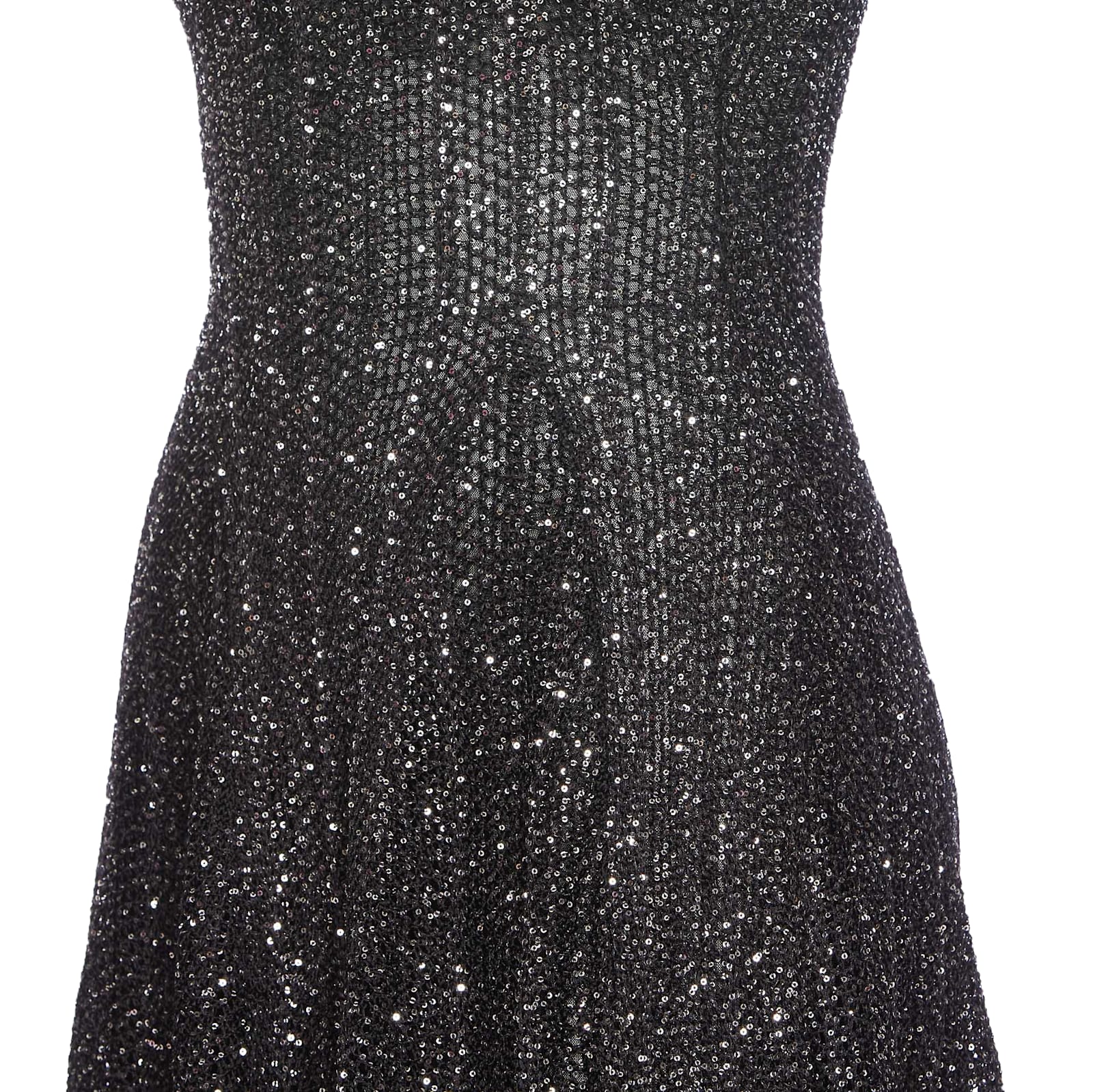 Alaïa Flared Hem Knit Dress In Grey