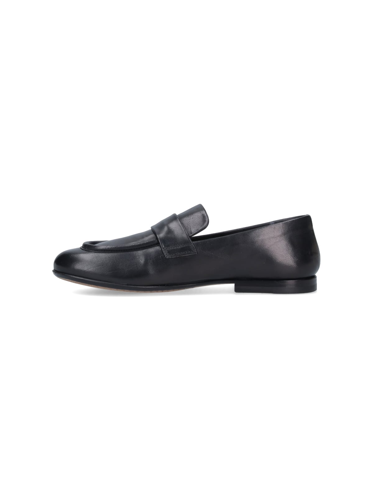 Shop Alexander Hotto Leather Loafers In Black