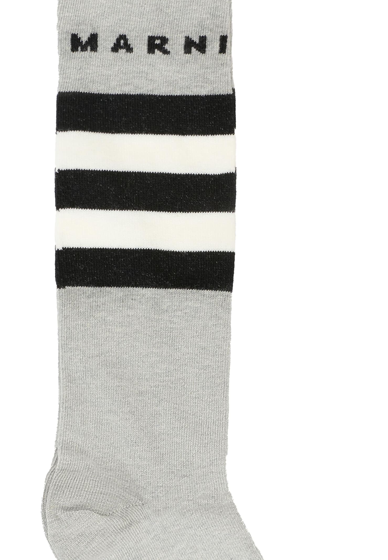 Marni Gray Socks For Kids With Logo In Gray