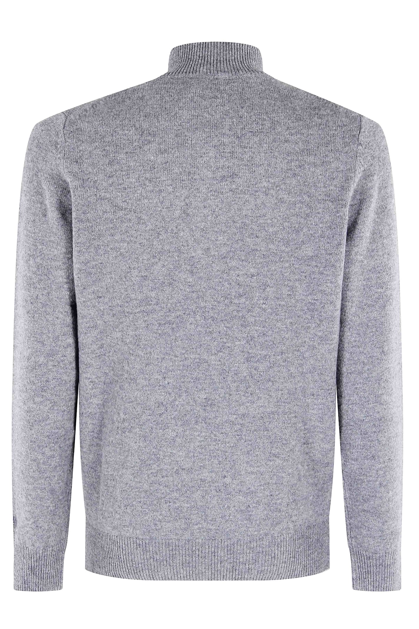 Mc2 Saint Barth Jermyn Zip Sweater In Gray