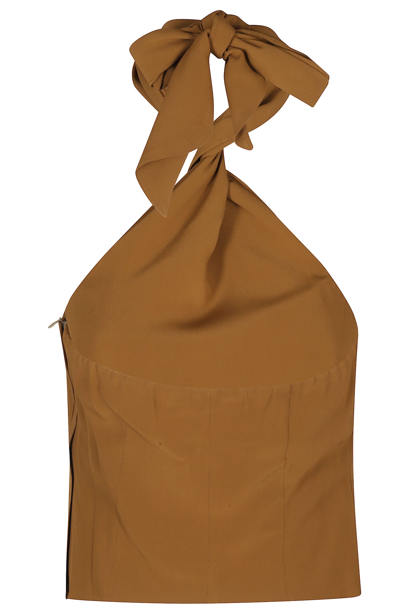 Shop Federica Tosi Top Con Torcion Crepe De Chine