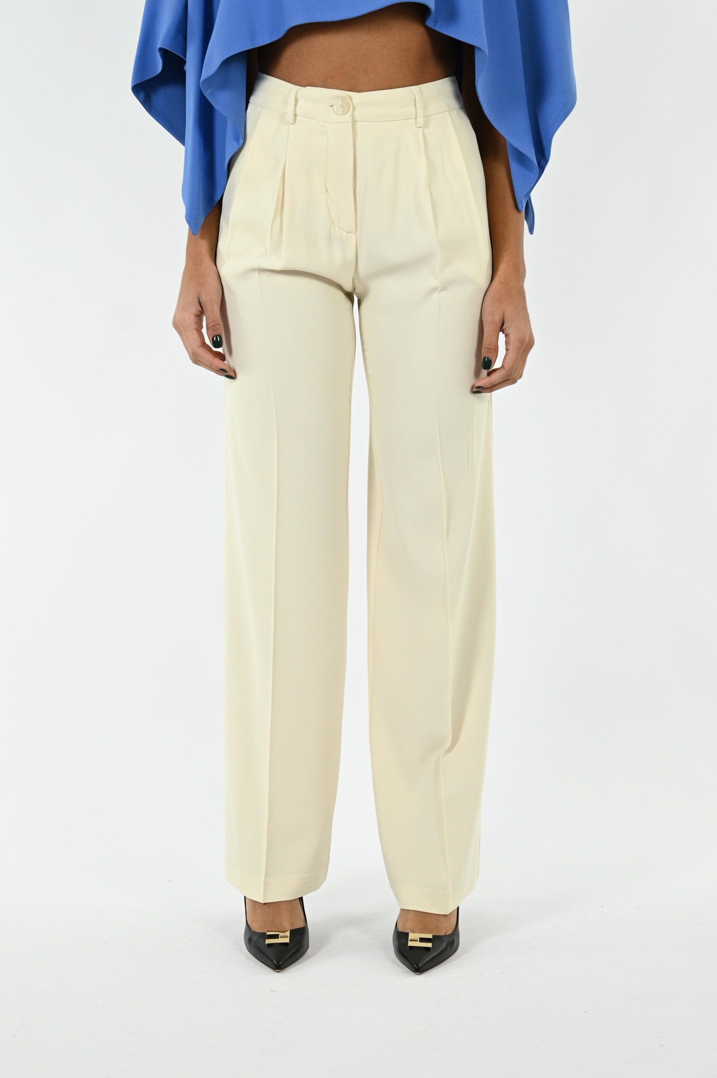 Liviana Conti Draped Palazzo Pants