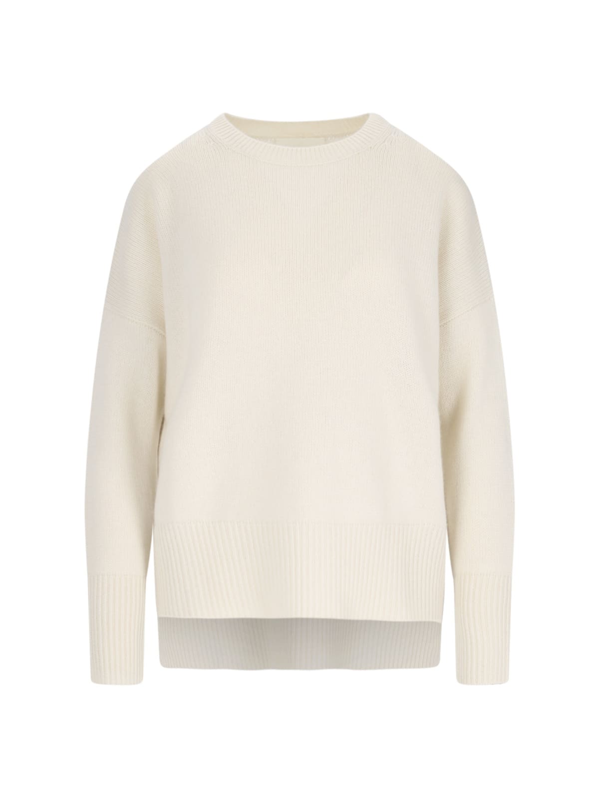 Shop Lisa Yang Mila Classic Sweater In Crema