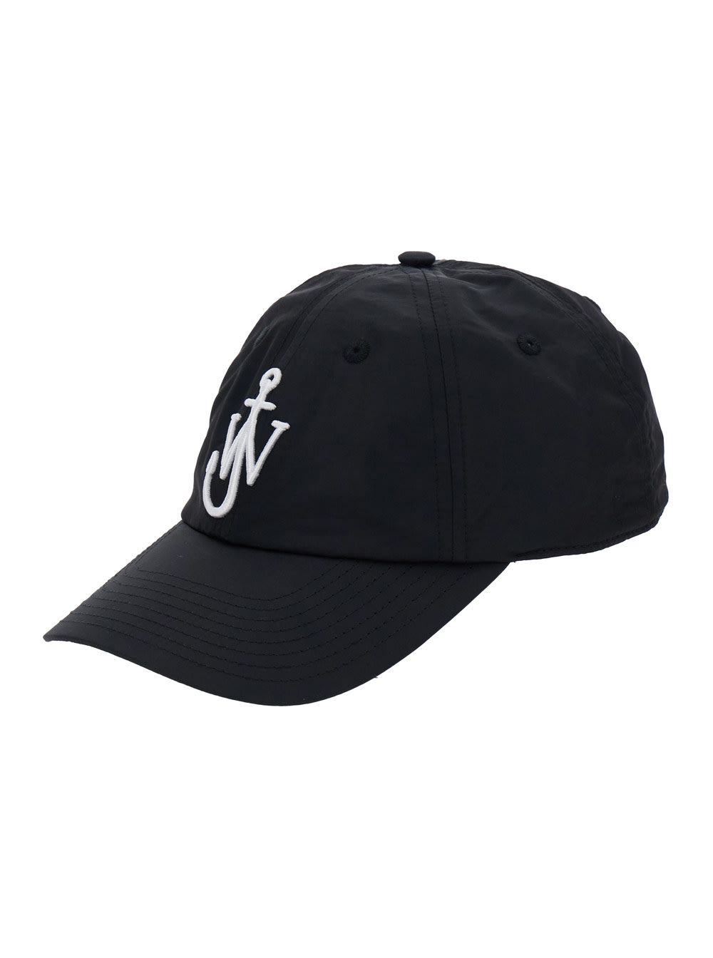 J.W. Anderson J. W. Anderson anchor Black Baseball Hat With Jw Logo On The Front In Tech Fabric Blend Man