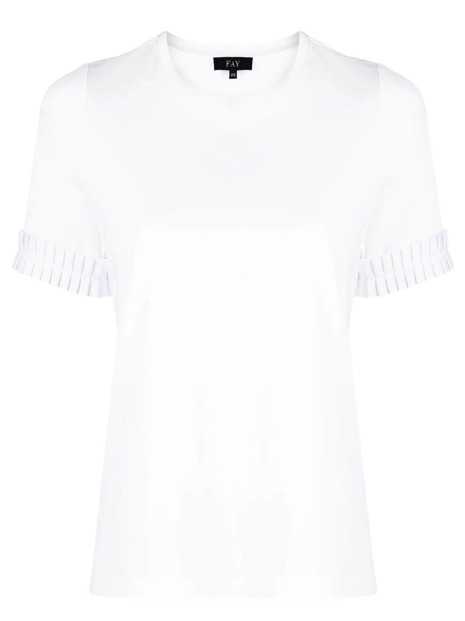 Fay White Cotton Blend T-shirt