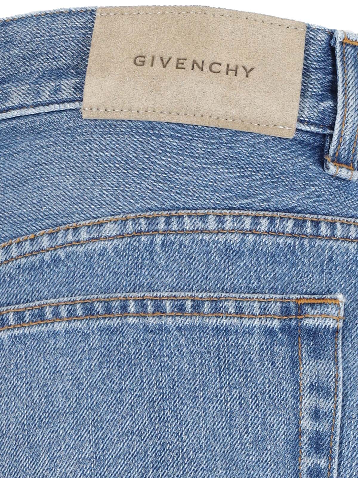 Givenchy Denim Midi Skirt In Blue