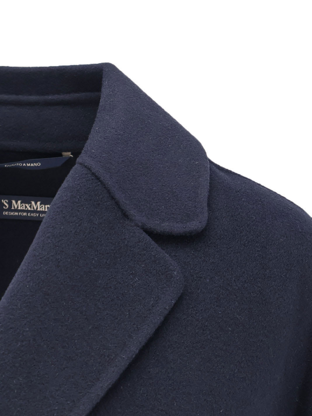 S Max Mara Arona Vigin Wool Coat In Blue