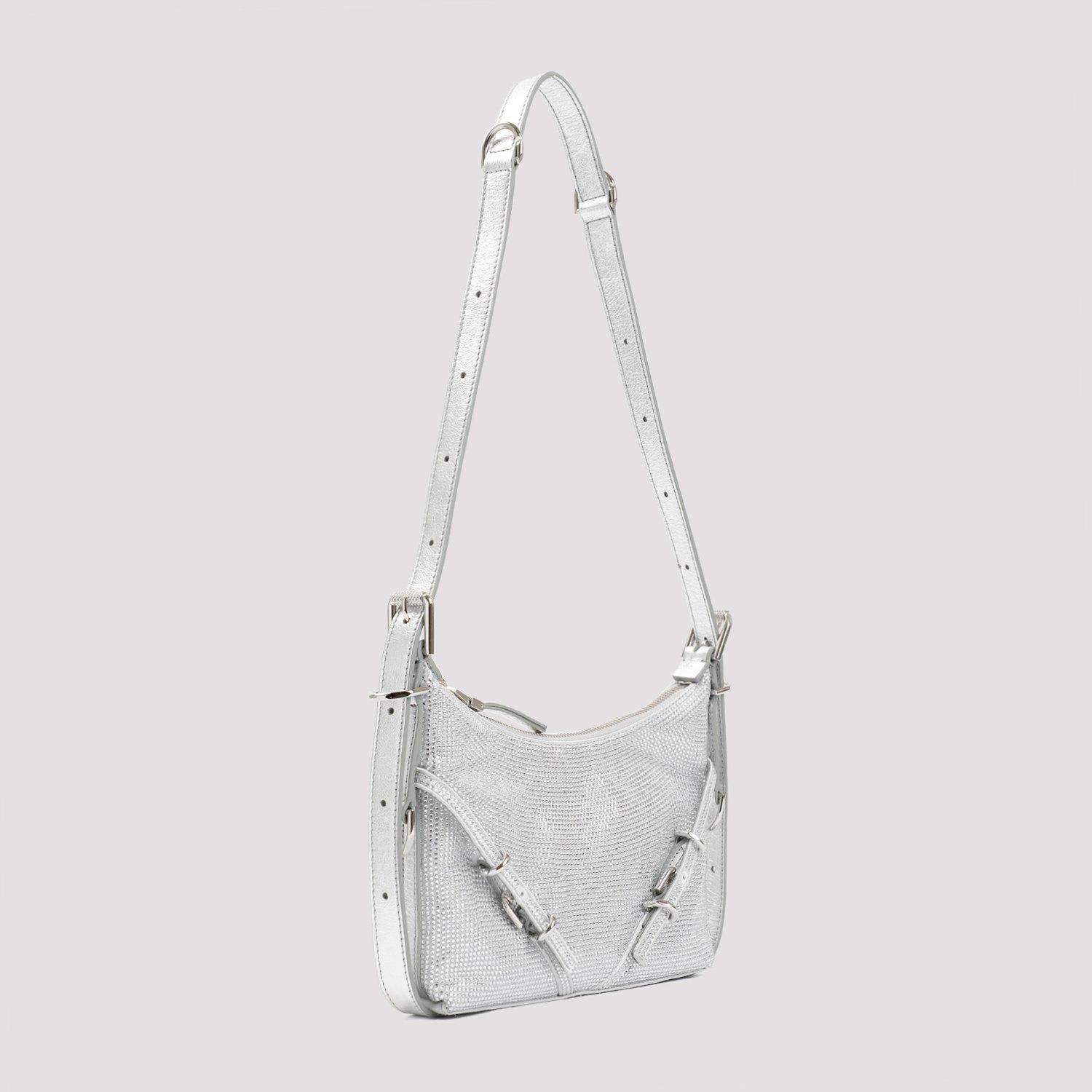 Shop Givenchy Mini Voyou Bag In Silver