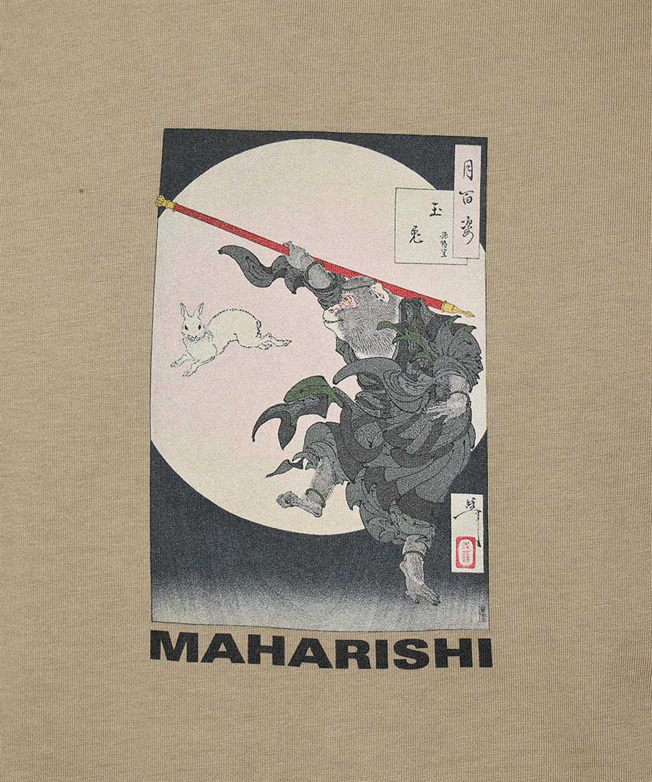 Maharishi Printed Cotton T-shirt In Green