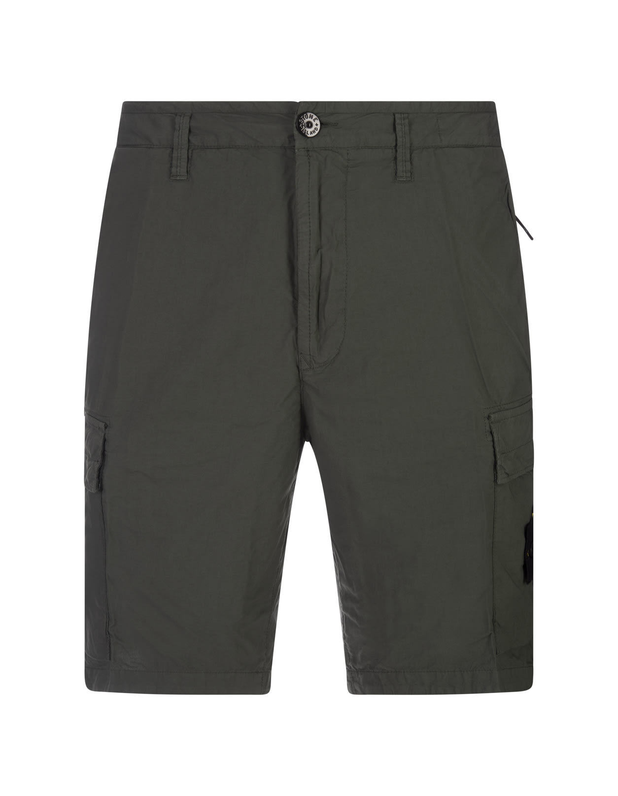 Green Cargo Bermuda Shorts