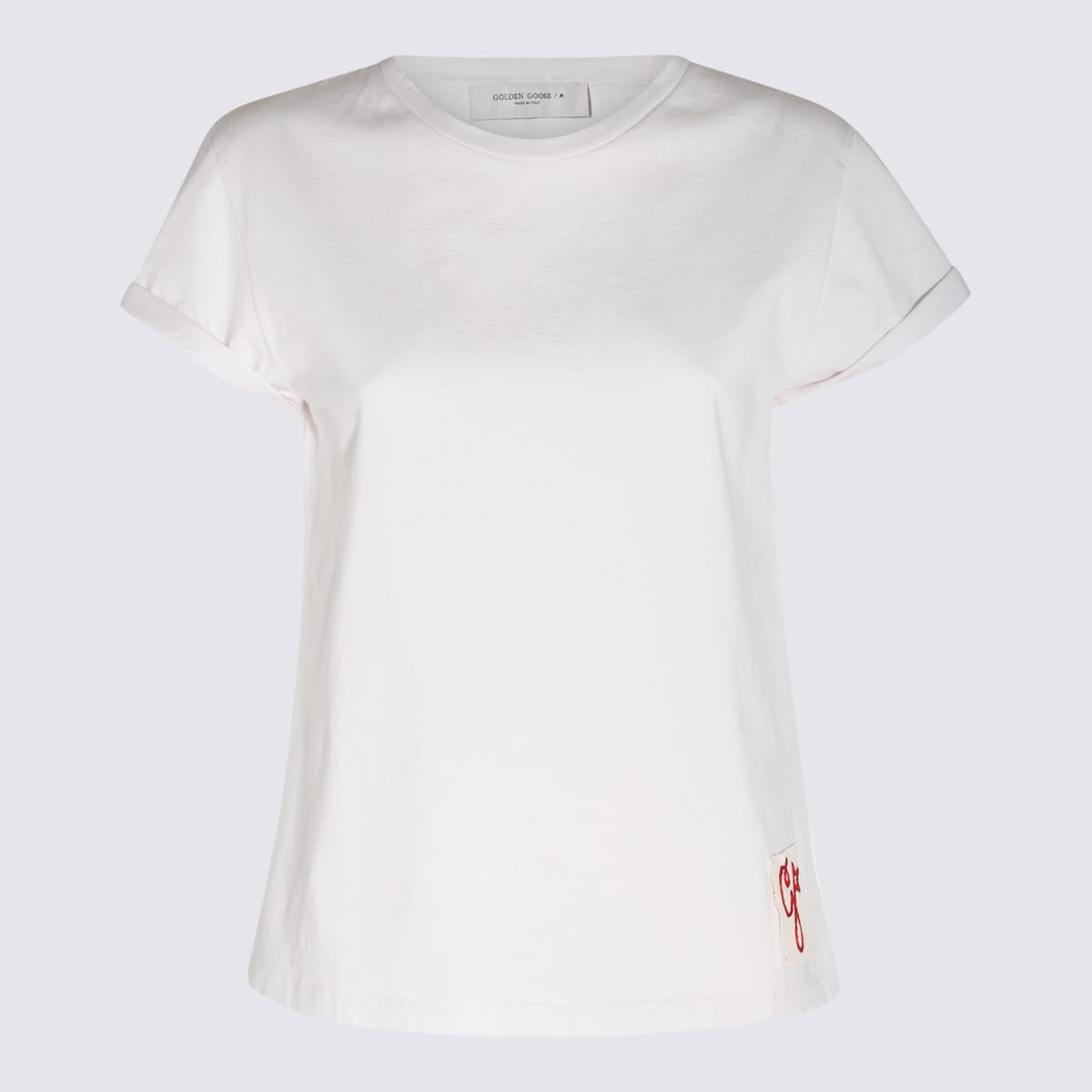 Shop Golden Goose White Cotton T-shirt