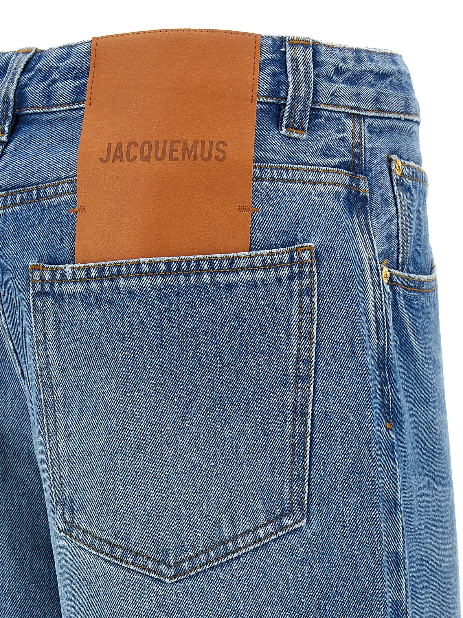 Shop Jacquemus Le De-nîmes Large Jeans In Blue