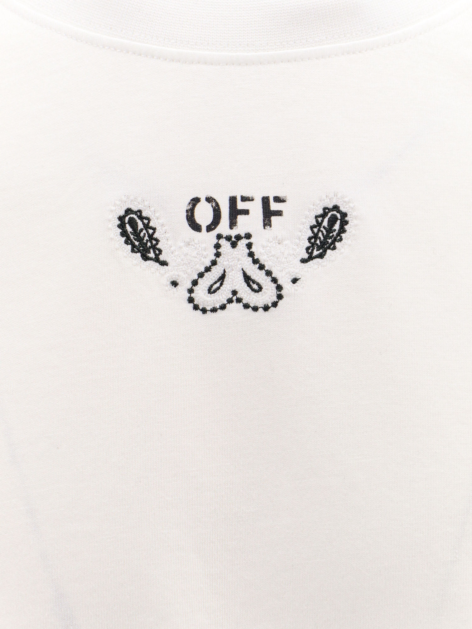 Shop Off-white T-shirt In Bianco/nero