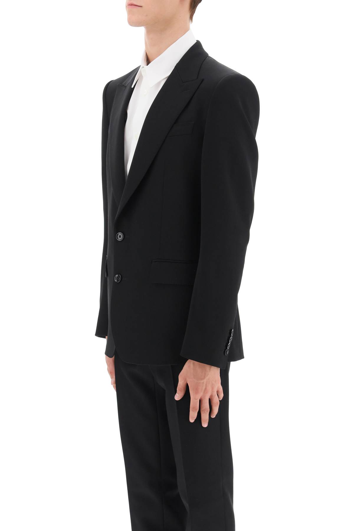DOLCE & GABBANA SINGLE-BREASTED WOOL JACKET