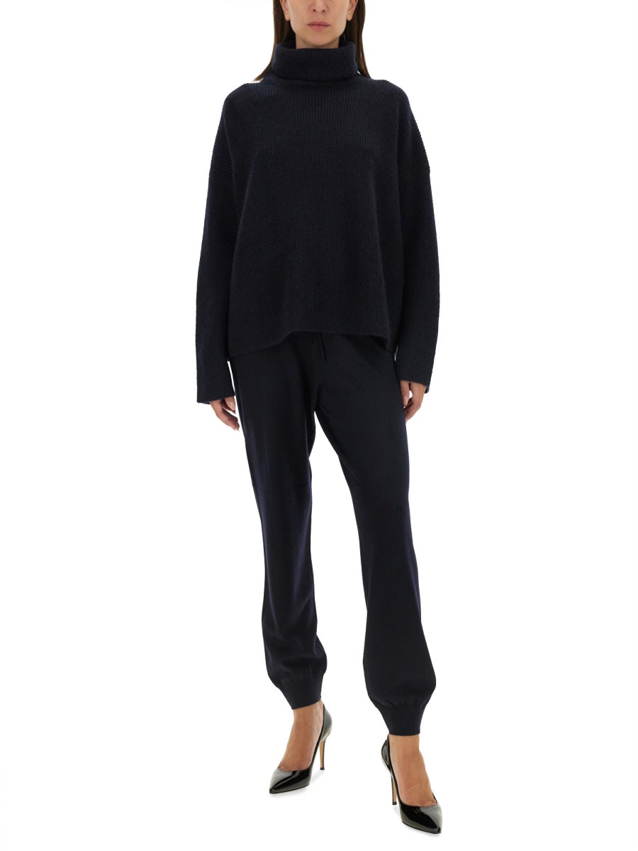 Shop Fabiana Filippi Wool Jogging Pants In Blue