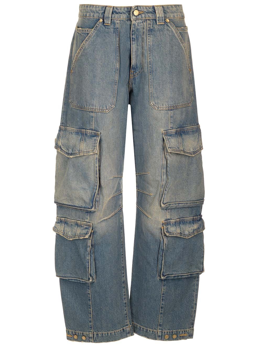 Shop Golden Goose Balloon Shape Jeans In Denim