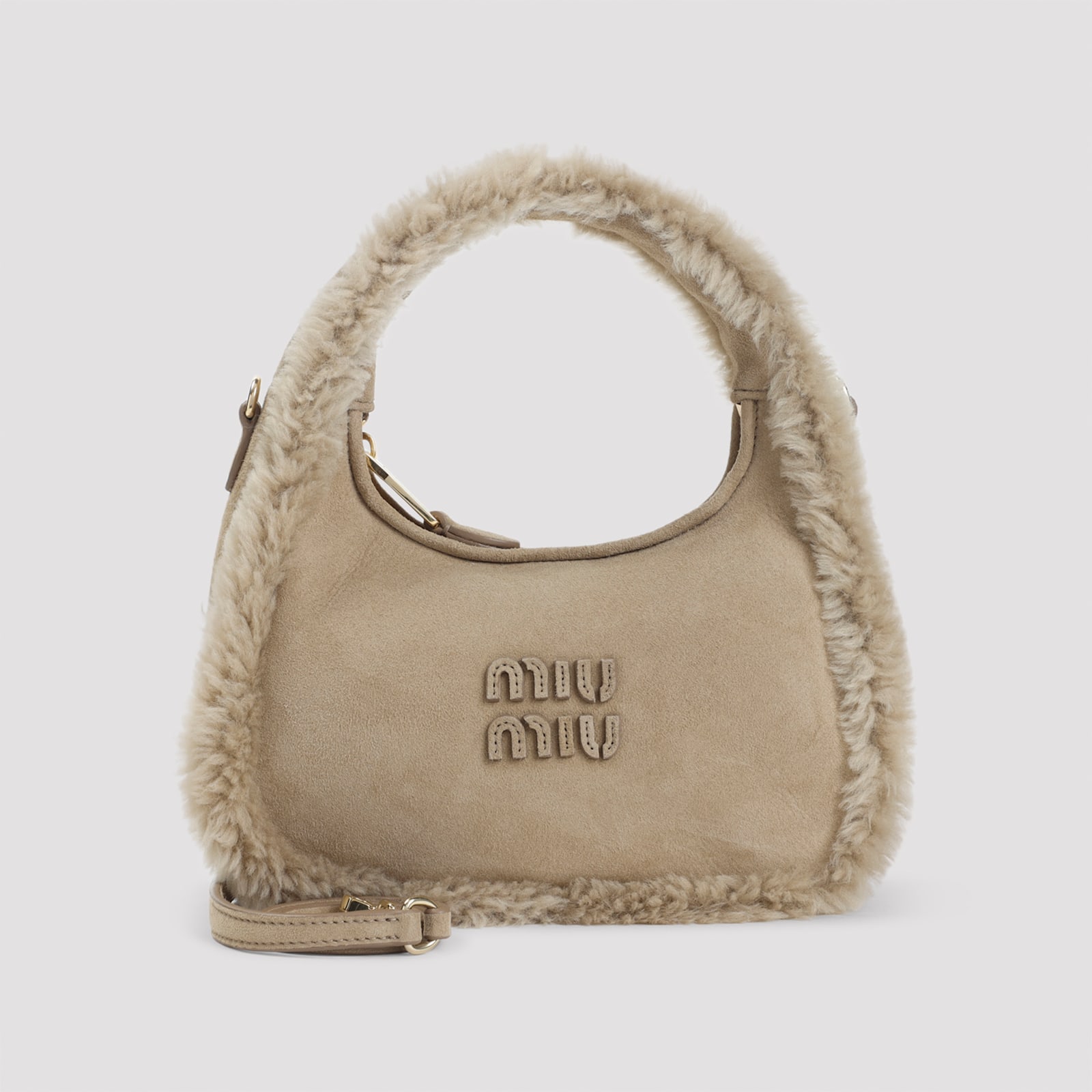 Miu Miu Shoulder Bag In Sand