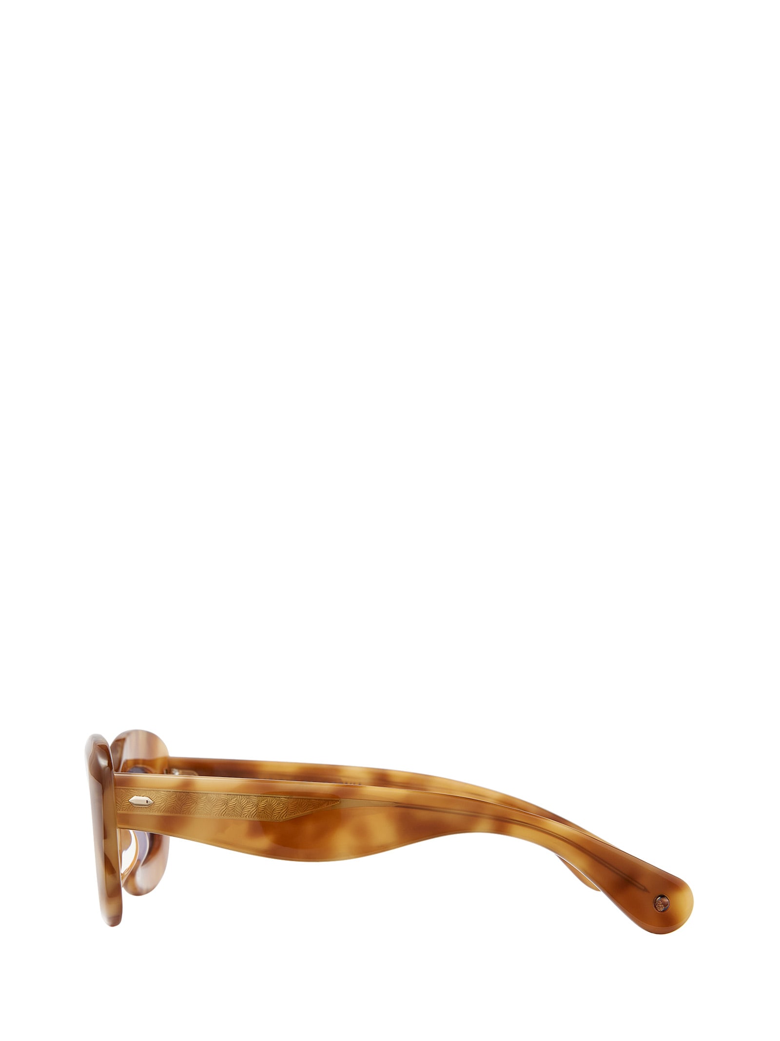 Shop Garrett Leight Dolores Sun Ember Tortoise Sunglasses