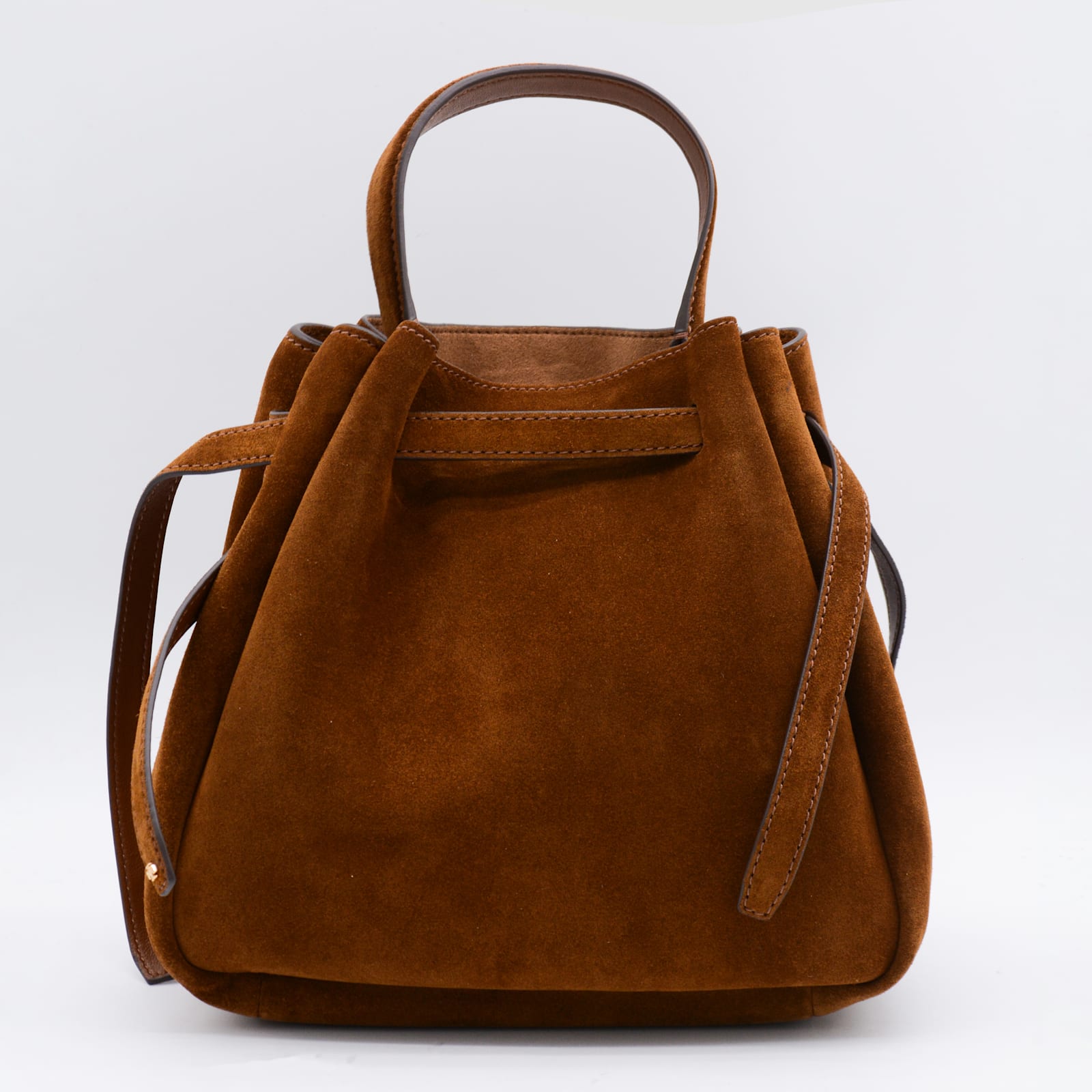Tory Burch Brown Leather Satchel In Brown