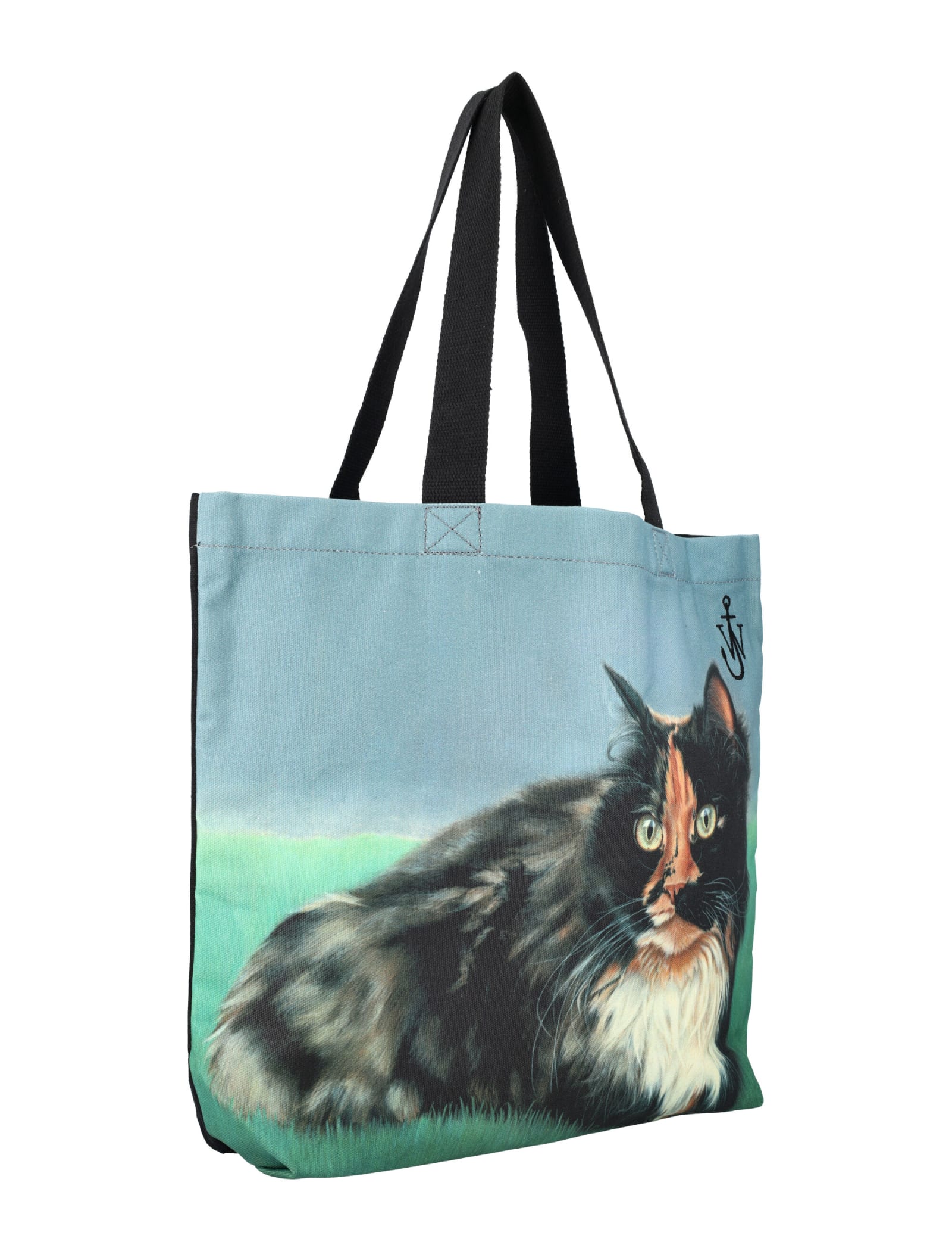 Shop Jw Anderson Cat Tote Bag In Emerald