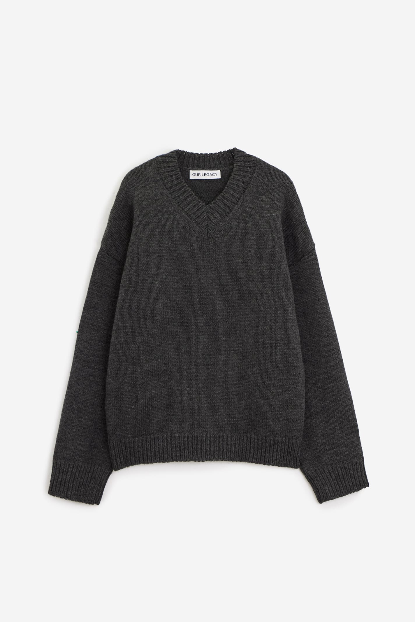 Shop Our Legacy Sonar Vneck Knitwear In Anthracite