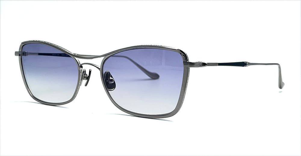 Matsuda M3147 - Brushed Silver Sunglasses In Brushed Silver