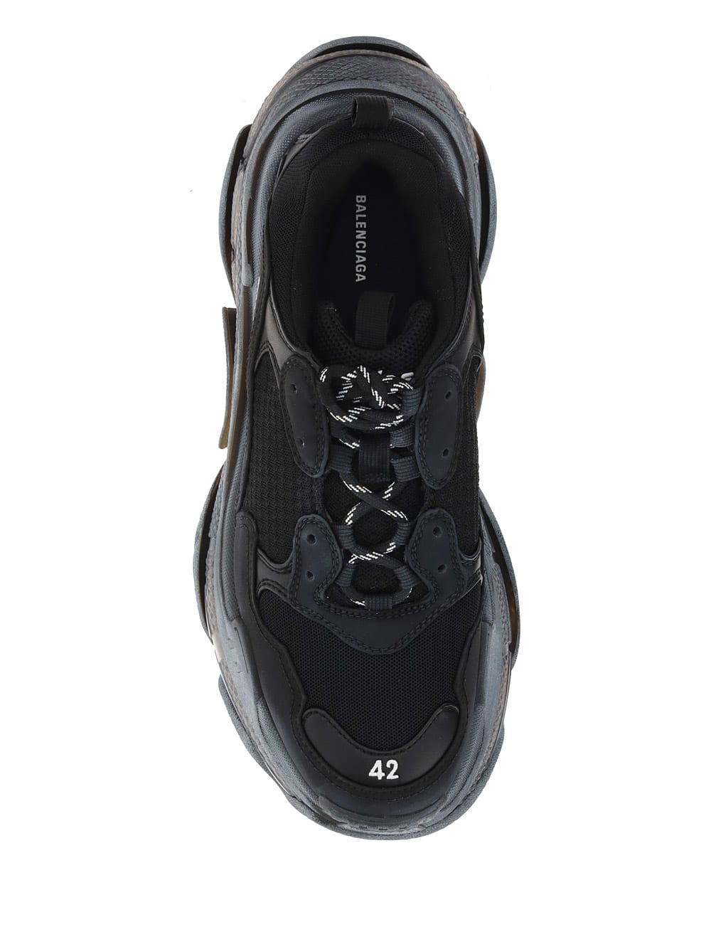 Shop Balenciaga Triple S Sneakers In Black