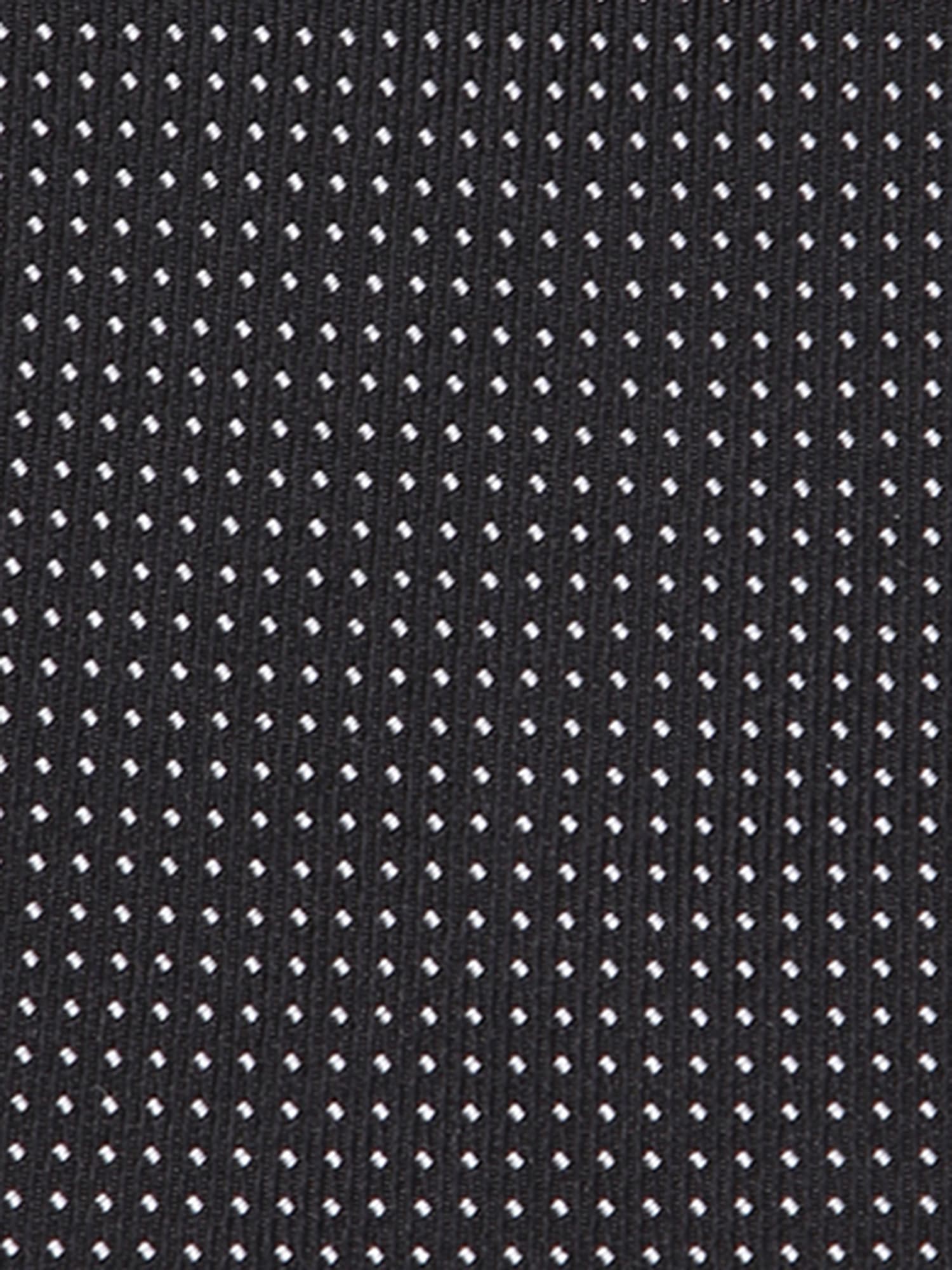 Shop Brioni Black/white Polka Dot Silk Tie