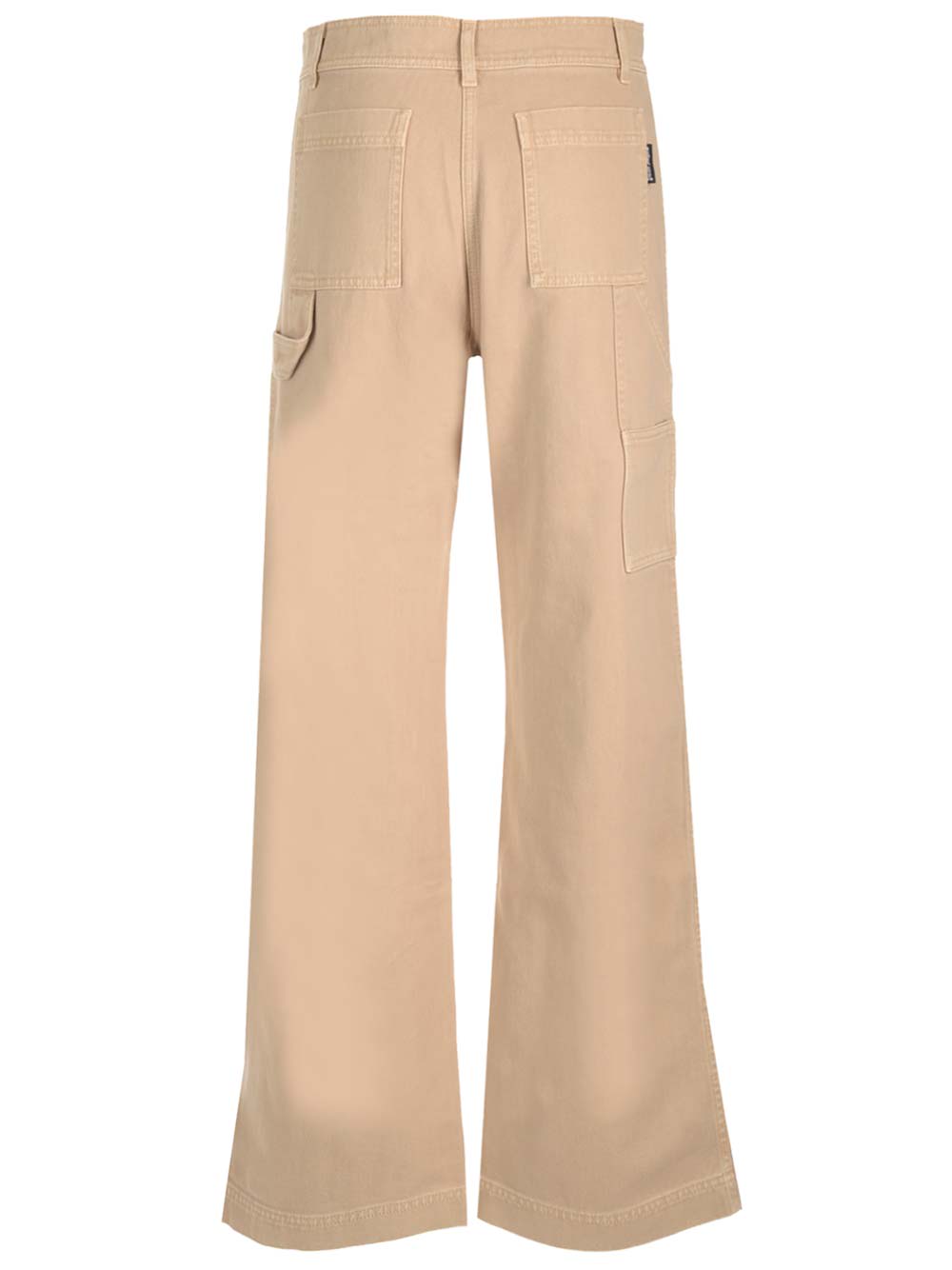 Shop Palm Angels Carpenter Style Trousers In Beige